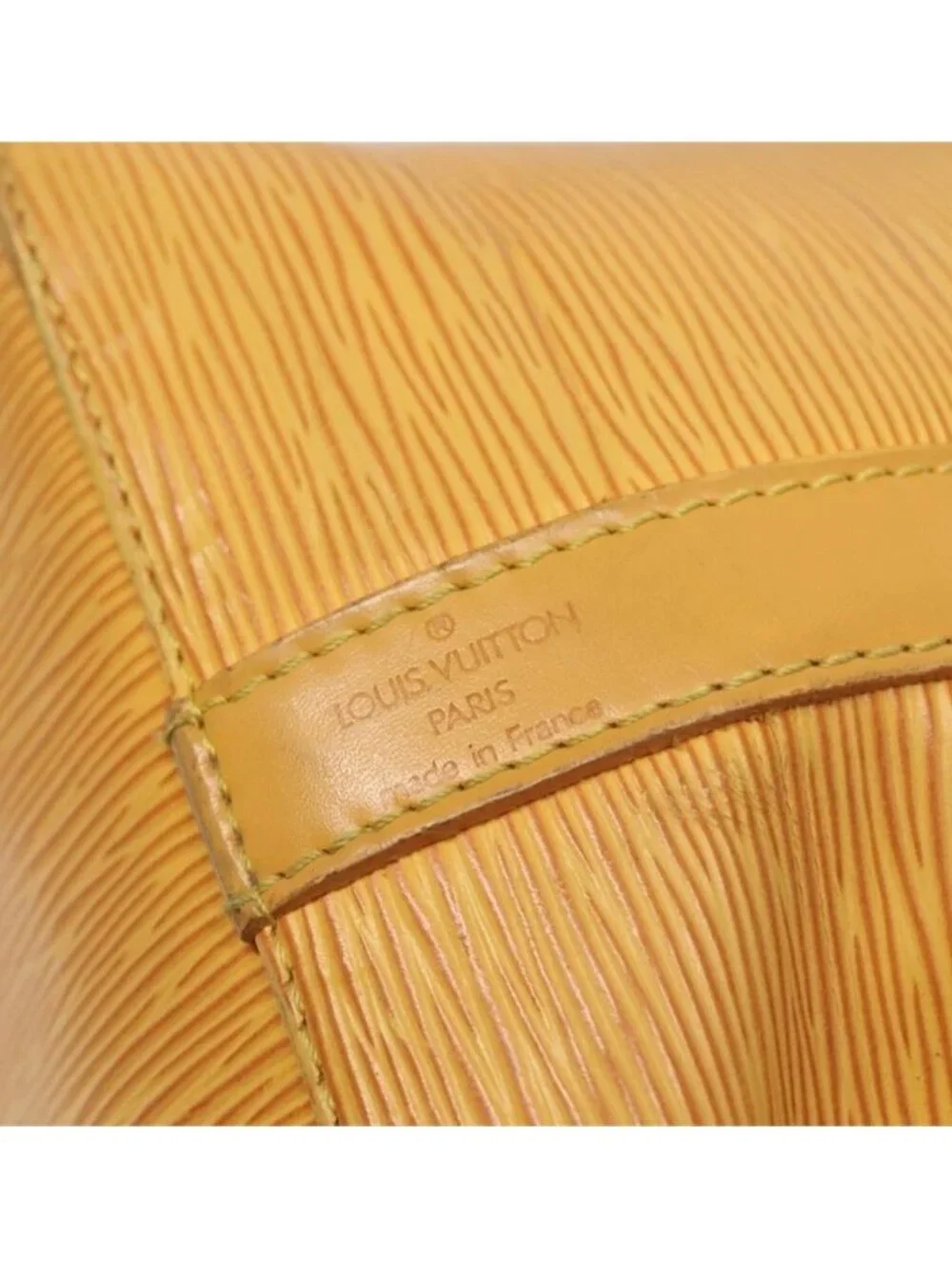 Authentic LOUIS VUITTON Epi Petit Noe Shoulder Bag Yellow M44109 LV